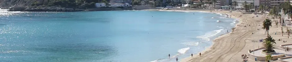 Playa de la fosa en Calpe